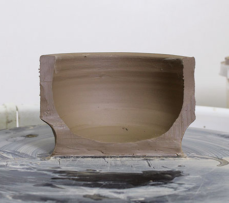 4 Be sure to maintain a consistent ½-inch wall thickness. This will help you maintain better control when faceting.