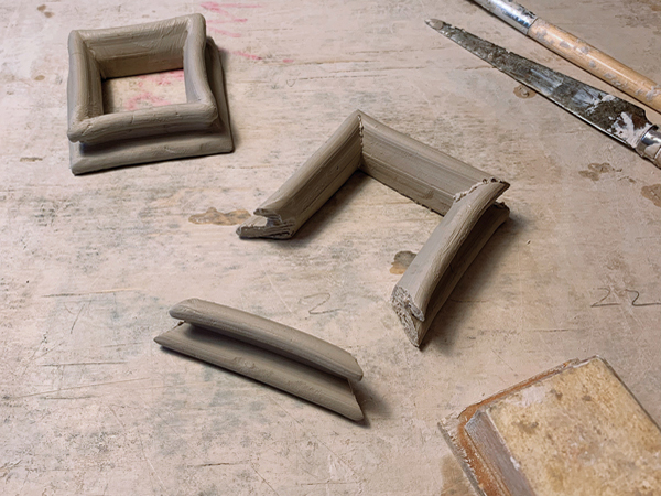 11 Cut the top cap extrusion at 45° angles, then assemble like tiny picture frames. 