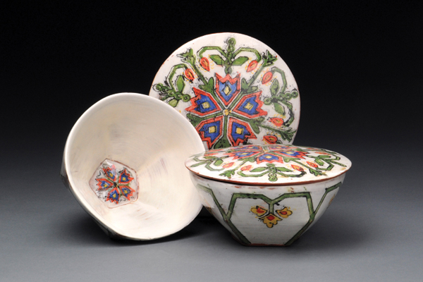 9 Lauren Karle’s Arroz con Leche with Adriana, earthenware, 2014.