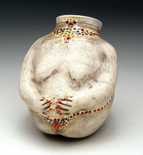 2 Adorned #1, 3 in. (8 cm) in height, porcelain. 
