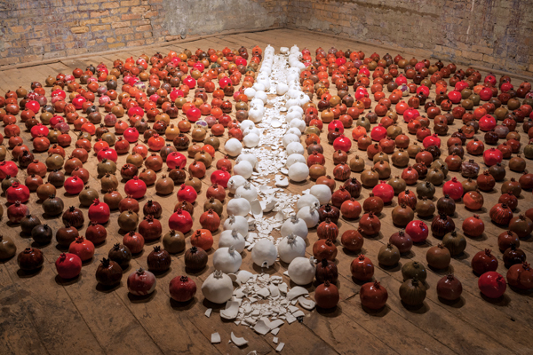 2 Dolorous Interlude (This is Not a Pomegranate series) installation at the Soap Factory, Minneapolis, Minnesota, 2016. 