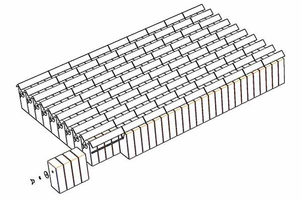 6 Computer illustration of roof design by Toby Merrill.