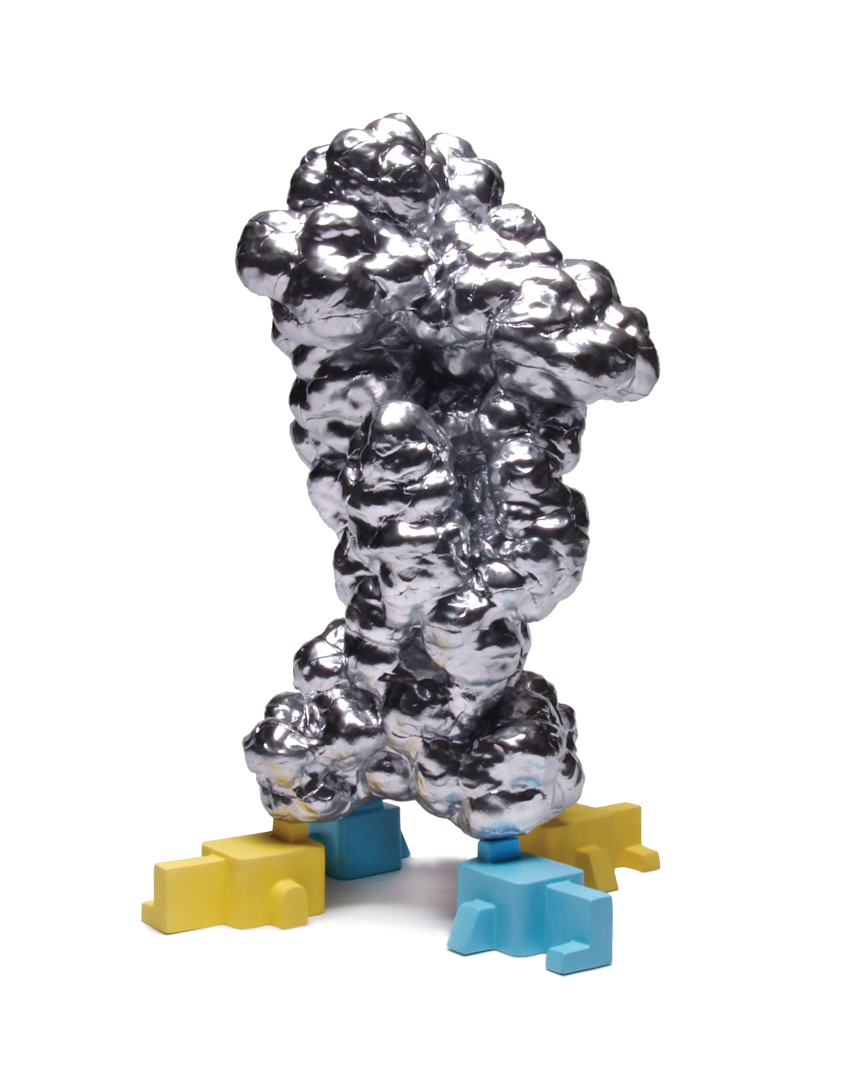 Concerning the Production of Clouds, 20 in. (51 cm) in height, ceramic, paint, 2015.
