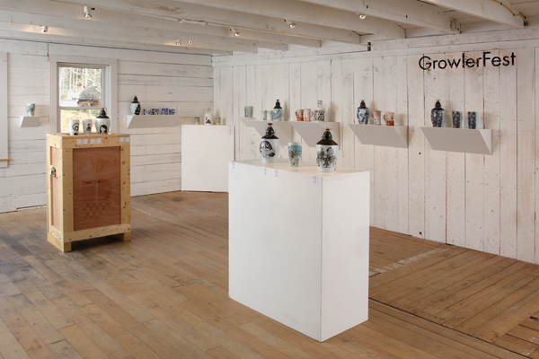 4 Installation view of GrowlerFest 2015 East at Project Art’s Summer Gallery in Cummington, Massachusetts.
