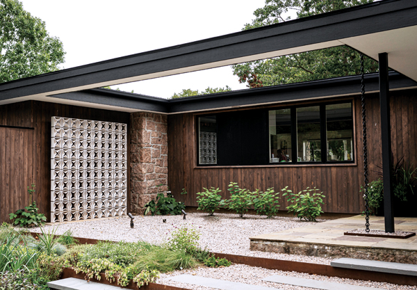 4 10X, 8 ft. (96 m) in height, 3D-printed glazed stoneware blocks, concrete foundation, installed at a private residence in Guilford, Connecticut, 2020.