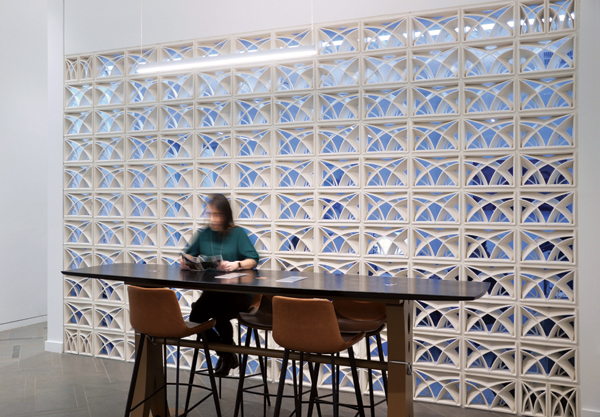 5 Eighth and Penn, 3D-printed ceramic blocks. 