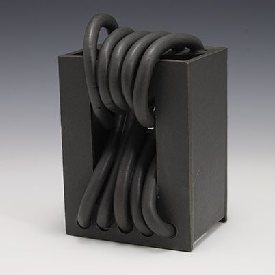 3 Recidivism, 9½ in. (24 cm) in height, stoneware, glaze, 2019.