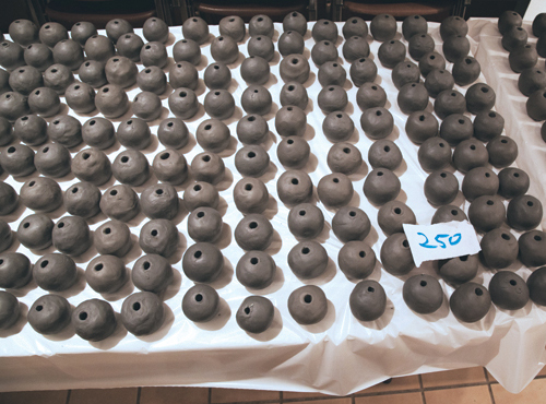 4 MMIWQT Bead Project (Every One) (detail of social collaboration to make beads), 2018. Photo: Robert Mesa, Museum of Indian Arts and Culture. 