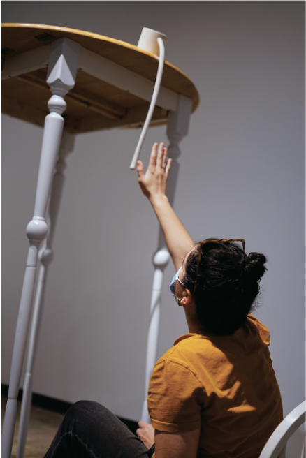 18 Claire Lenahan’s Precarious (detail of viewer interaction).