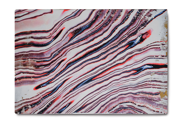 Large inlay tile, 31 in. (79 cm) in length, colored porcelain, stoneware, fired to cone 9 (2300°F (1260°C)). All photos: Alex Solla.