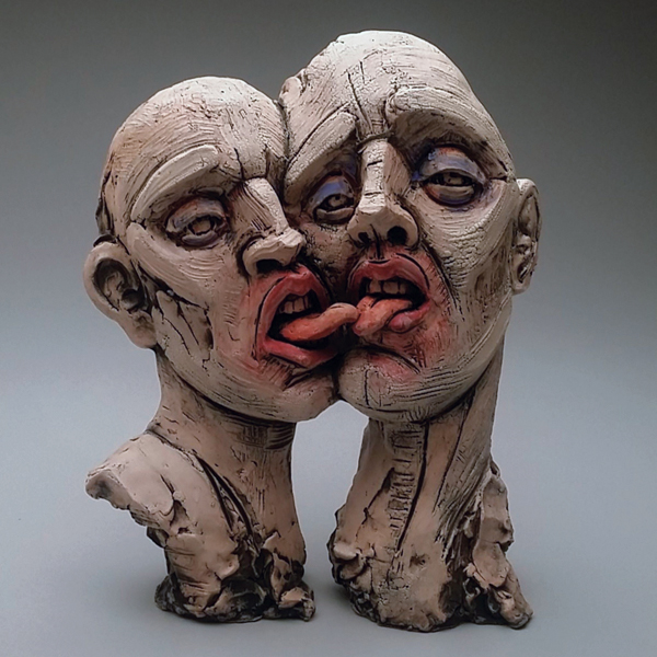 5 Tips, 18 in. (46 cm) in height, ceramic.