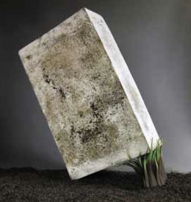  Eviction, 22 in. (56 cm) in height, porcelain, pigments, fired to  2210°F (1210°C), 2015.