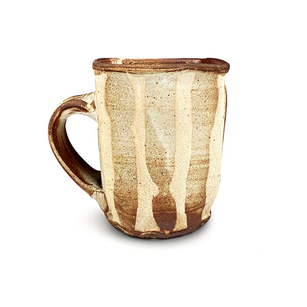 2 Linda Christianson’s mug, 4½ in. (11 cm) in height, wood-fired ceramic, 2021. 