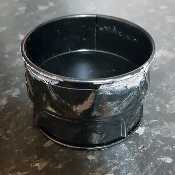 1 Stack two egg-frying rings and tape them together with duct tape. 