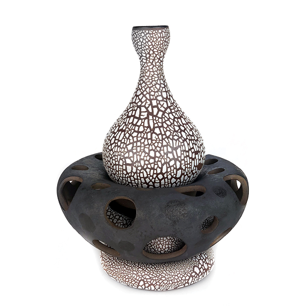 The Gathering, 15 in. (38 cm) in height, stoneware. 