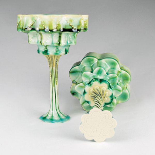 Cocktail cup stems and bottoms. 