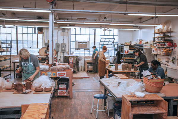 5 Class at Kingston Ceramics Studio. 
