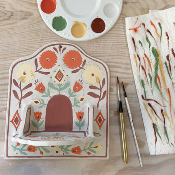 15 Once color is added to all areas of the design, allow the underglaze to dry before bisque firing.  