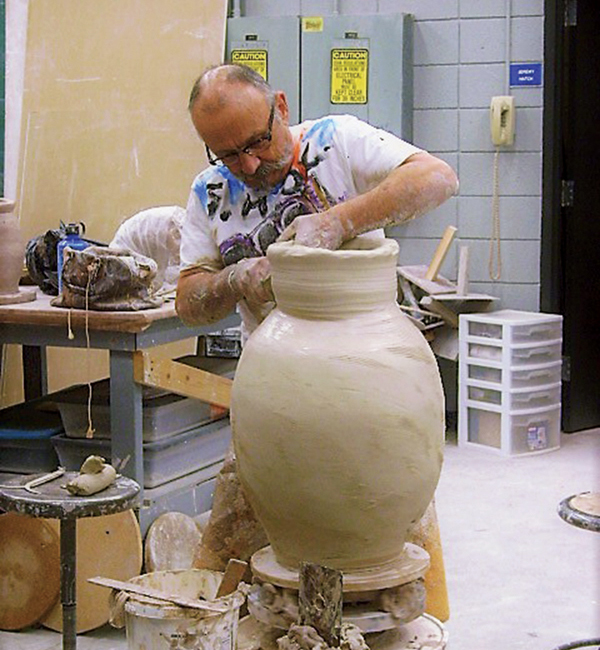 2 George McCauley demonstrating at a recent workshop.