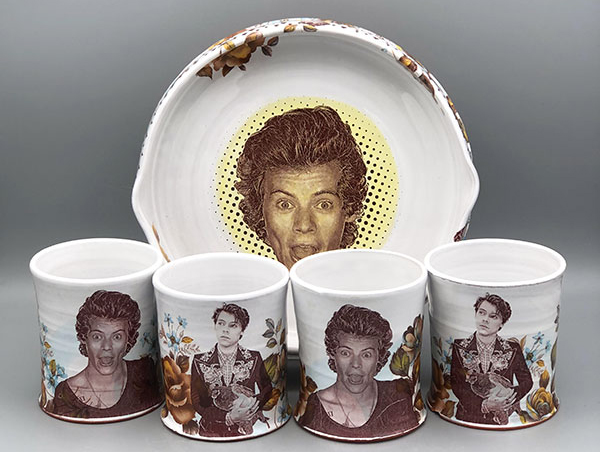 6 Custom Harry Styles whiskey set by Curtis Houston.
