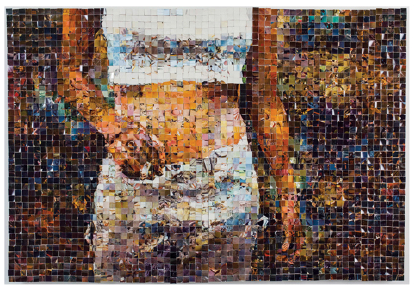 7 Niki Johnson’s Fitting in With the Squares, 5 ft. 9 in. (1.8 m) in length, Norman Rockwell Commemorative Plates, 2019. 