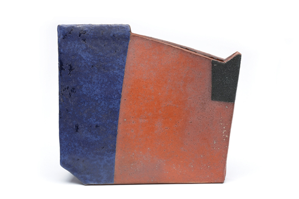 Vase, 11 in. (28 cm) in height, earthenware, 2013. Photos: Peter Lee.