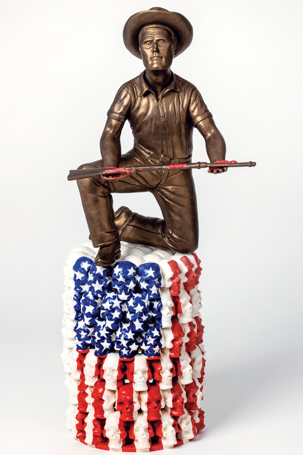 3 Russell Biles’ Canceled, 22 in. (56 cm) in height, porcelain, 2022. 