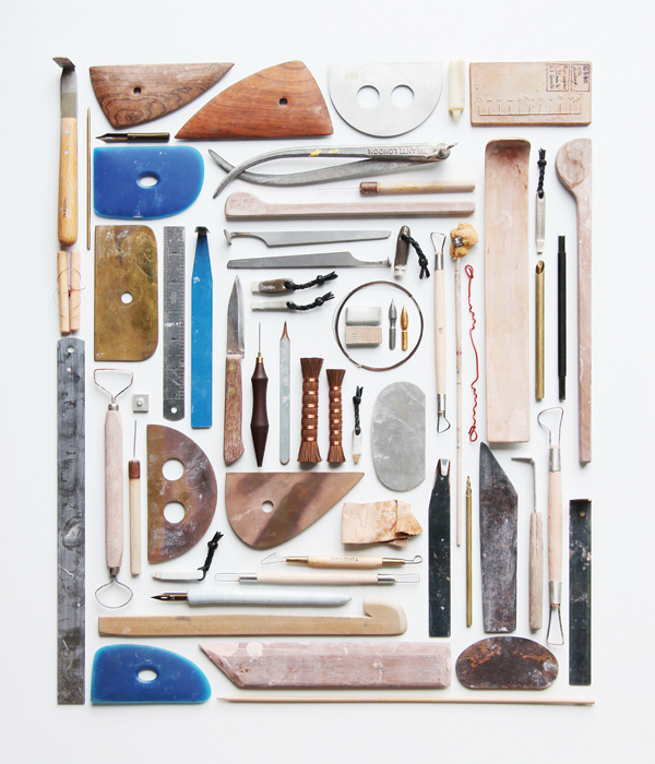 6 Gadsby’s tools for throwing, trimming and glazing. 