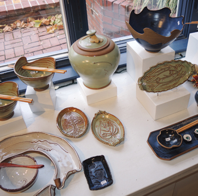 8 Window display of Jane Hockensmith-Reich’s wares.