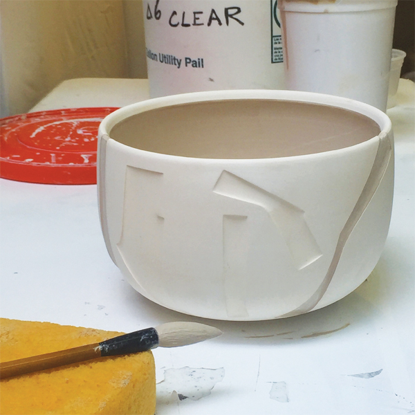 11 Finish the surface with a glaze technique that accentuates the surface.