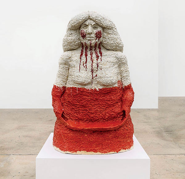 She’s Something Else,  58 in. (1.5 m) in height, stoneware, glaze, 2020.