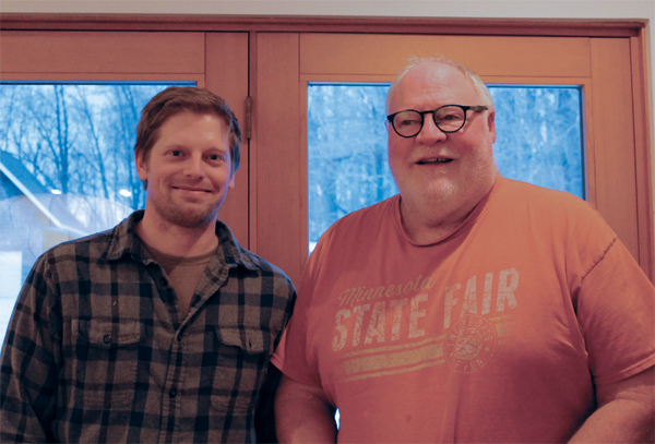 1 Matt Krousey (left) and Bob Briscoe (right).