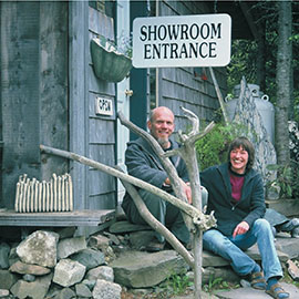 Karin Bach and Tim Isaac by Diane Creber monthly methods: Large Garden Sculpture