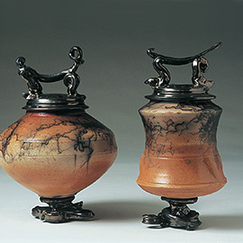Horsehair Raku by Bob Hasselle