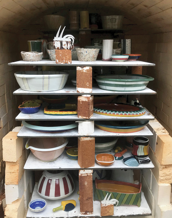 6 Kiln opening.