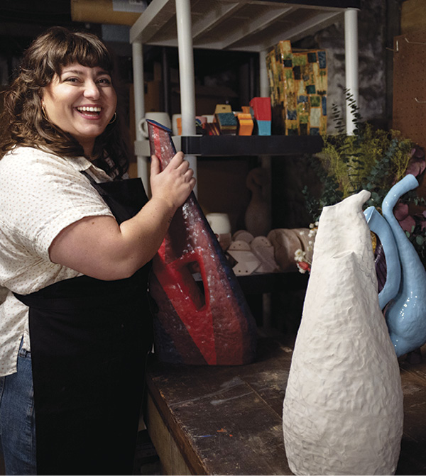 Kimberlyn Bloise in her studio.