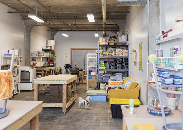 A view of Molly Anne Bishop's studio.