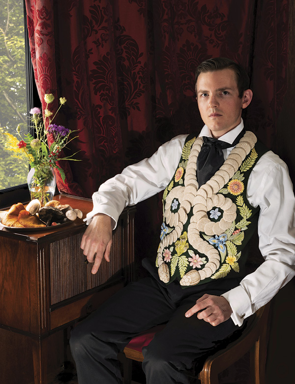 Shae Bishop's Waistcoat of Earthly Delights (worn by Bishop), 2021. Photo: Loam.
