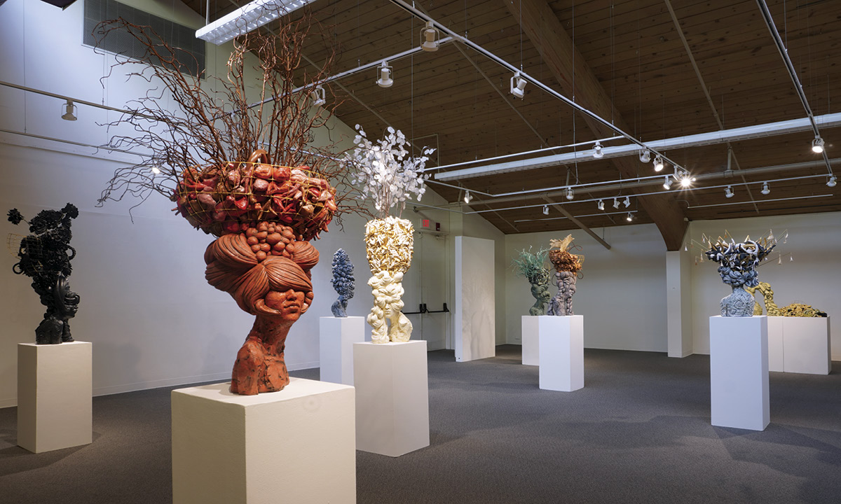 1 “Of Flesh and the Feminine” installation view, 2023.