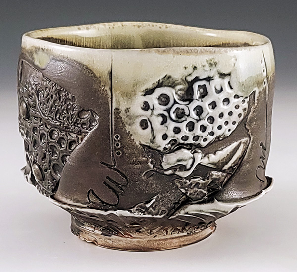 5 Dexter Woods’ Red Bottom Bourbon Bowl, 3¾ in. (9.5 cm) in height, ceramic, wood fired to cone 11, 2024.