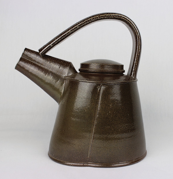 8 Walter Keeler's Teapot, wheel-thrown, altered, and salt-glazed ceramic, 2004.