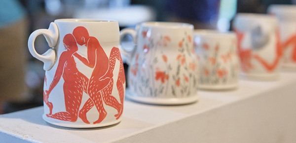 7 Jenn Kaplan’s mugs, 2024. All photos: James Korn.