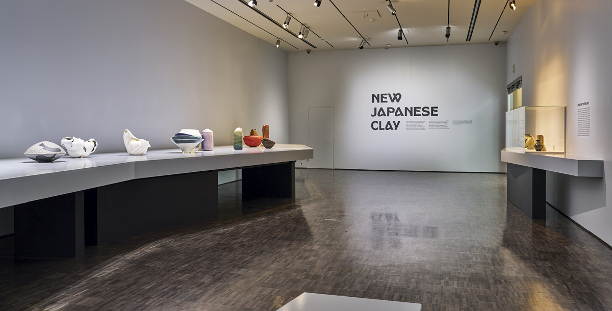 Installation view of “New Japanese Clay” at the Asian Art Museum of San Francisco. Photo: Kevin Candland. Copyright Asian Art Museum of San Francisco.
