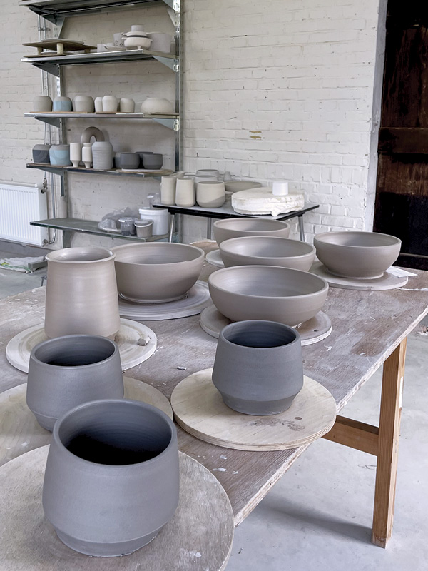 7 Lemmens’ temporary studio space during her first year in the Netherlands.