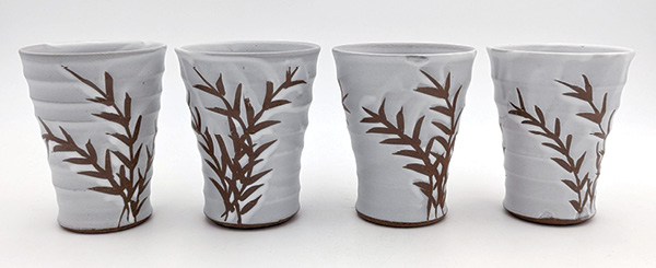 Finished cups by Kyla Strid.