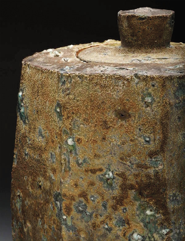 3 A jar made by Davis, fired in his Kazegama.