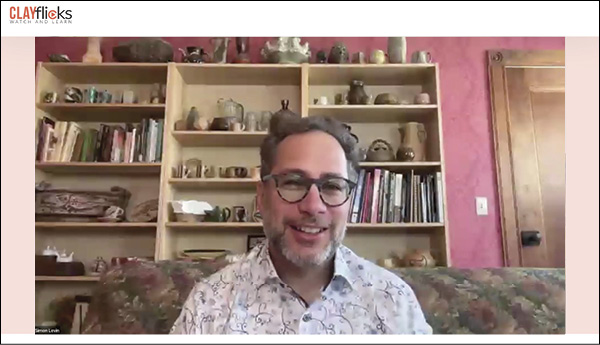 1 Screenshot of Simon Levin in the CLAYflicks’ Talking Clay interview.