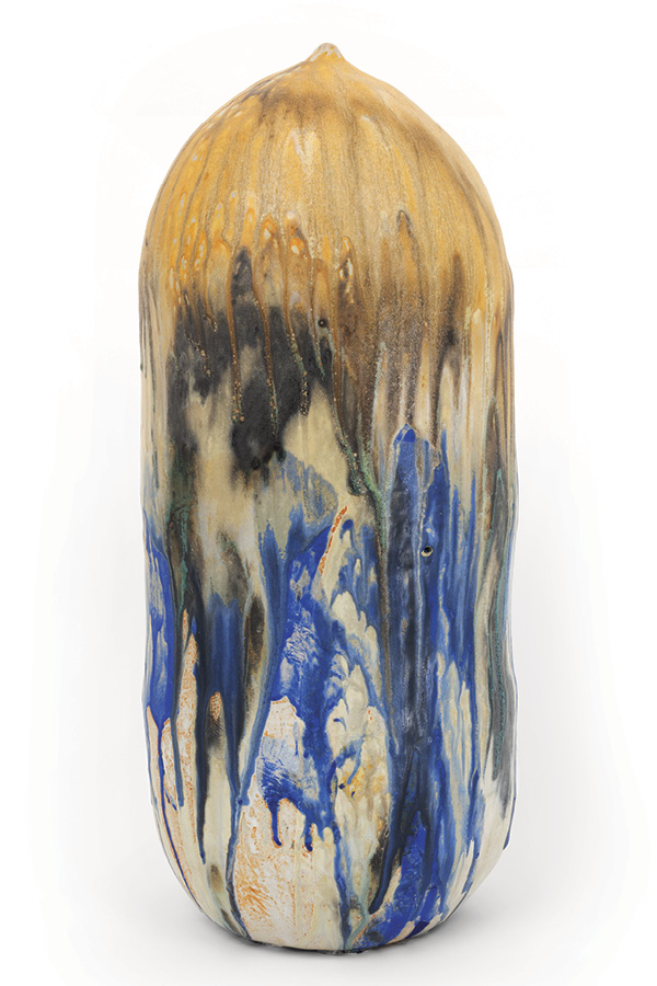 2 Toshiko Takaezu’s Closed Form, stoneware, 2010. Artwork copyright Family of Toshiko Takaezu. Photo: Izzy Leung. Courtesy of the Toshiko Takaezu Foundation.