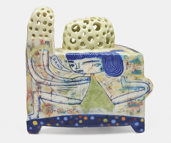 1 Kevin Snipes’ Get Lost, 7⅛ in. (18 cm) in height, ceramic, 2010.