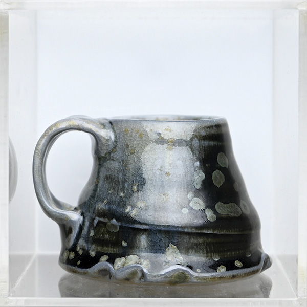 3 A.C. Bell’s Mini-Skirt Mug 1, 3½ in. (8.9 cm) in width, stoneware, glaze, 2025. Photo: Courtesy of The Clay Studio.
